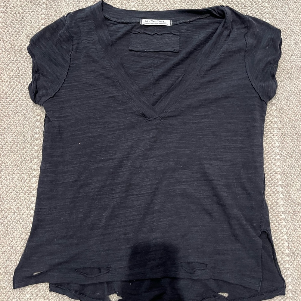 We The FreePeople Black T-shirt
